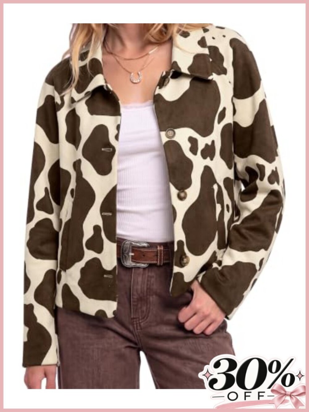Faux Suede Cropped Shacket Button Down Casual Jacket Women